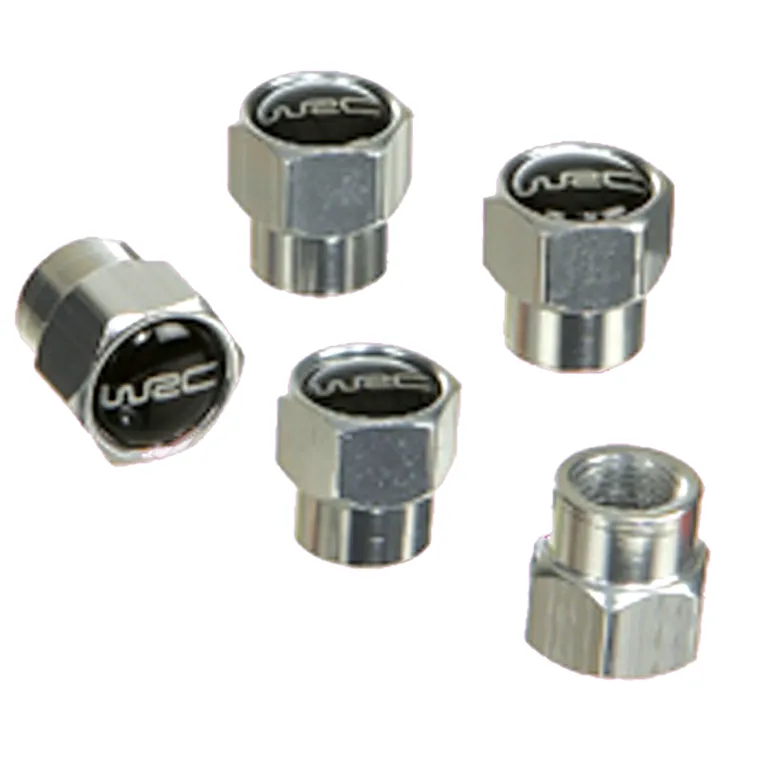 5 bouchons de valve noir