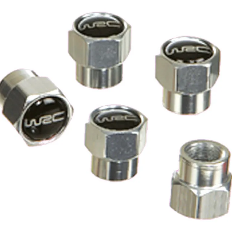 5 bouchons de valve noir