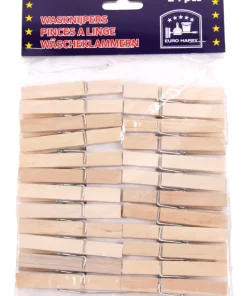 24 pince à ligne en bois