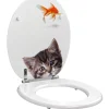 Abattant de toilette poisson / chat