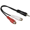 Adapteur audio 2 x rca 3,5 mm jack