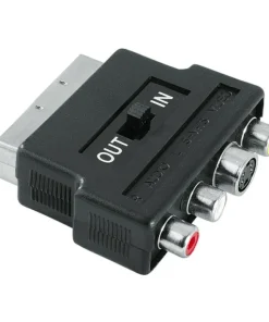 Adapteur video S-VHS/3 RCA - scart IN/OUT