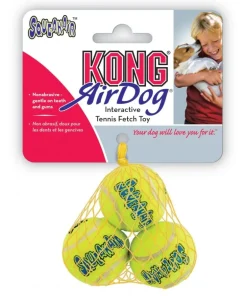 Air dog sqeaker tennis ball jaune 3 pièces