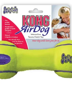 Air squeaker dumbell jaune S