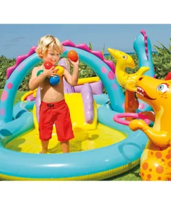 Aire de jeu gonflable Dinoland 333x229x112 cm