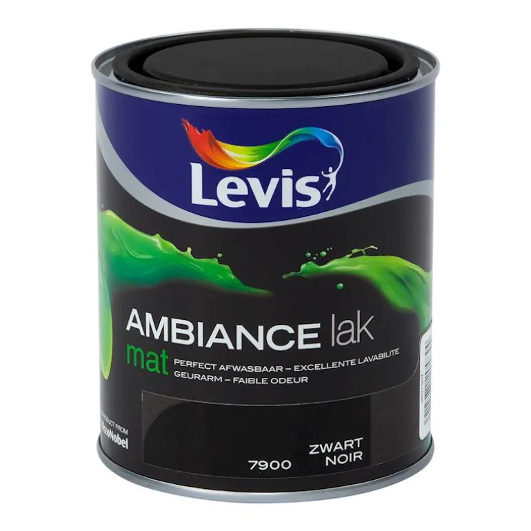 Ambiance laque mat noir 750 ml