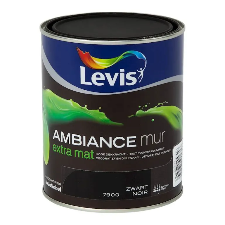 Ambiance mur noir extra mat 1 l