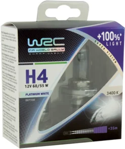 Ampoule H4 Platinium white +100% - 2 pièces