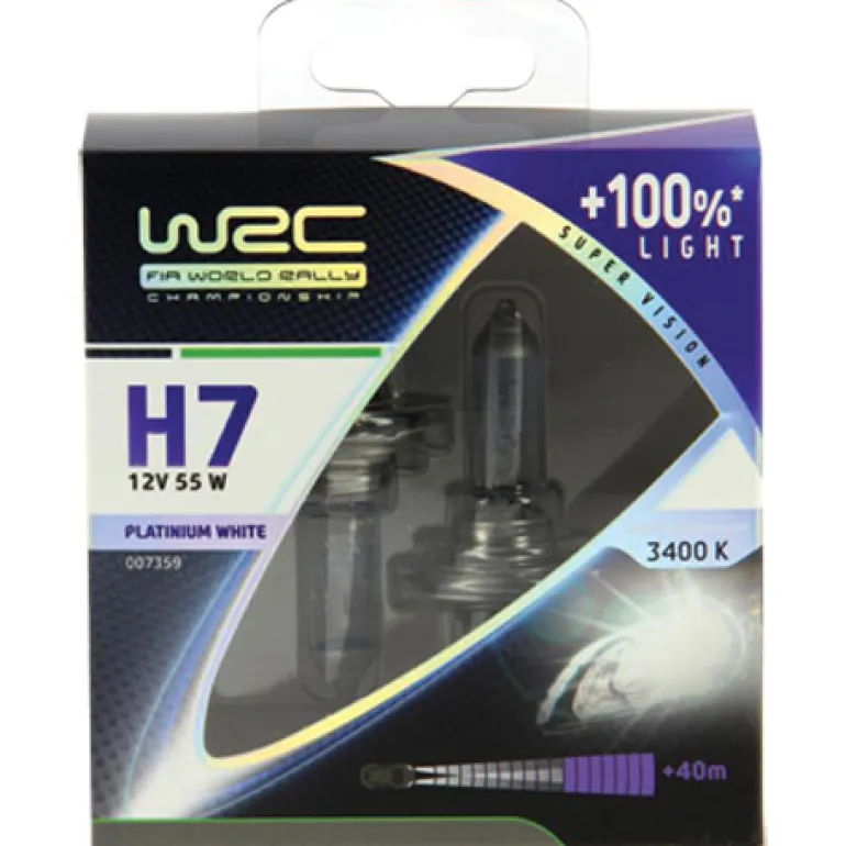 Ampoule H7 Platinium white +100% - 2 pièces