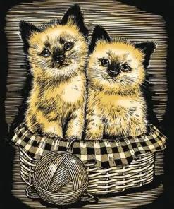 Artfoil Gold Kittens
