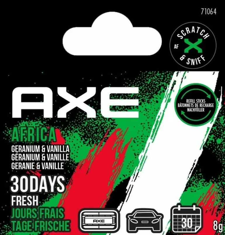 AXE Rechargement Désodorisant Alu Holder Africa - 2 pièces