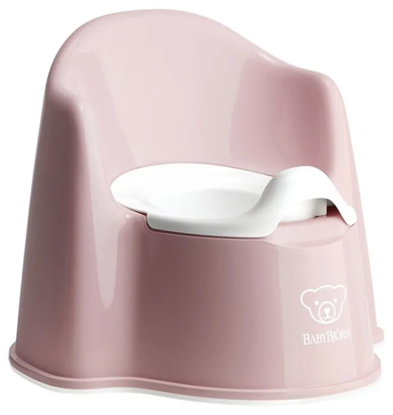 Babybjörn Pot fauteuil rose pastel/blanc