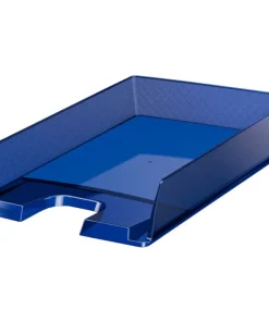 Bac de correspondance bleu transparent