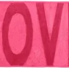Bain tapis memory foam love sweet pink