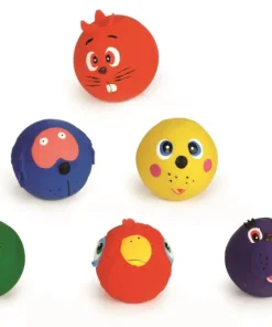 Balle de latex avec figures animales