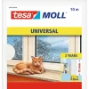 Bas de porte adhésif universel en mousse 15 mm x 10 m blanc