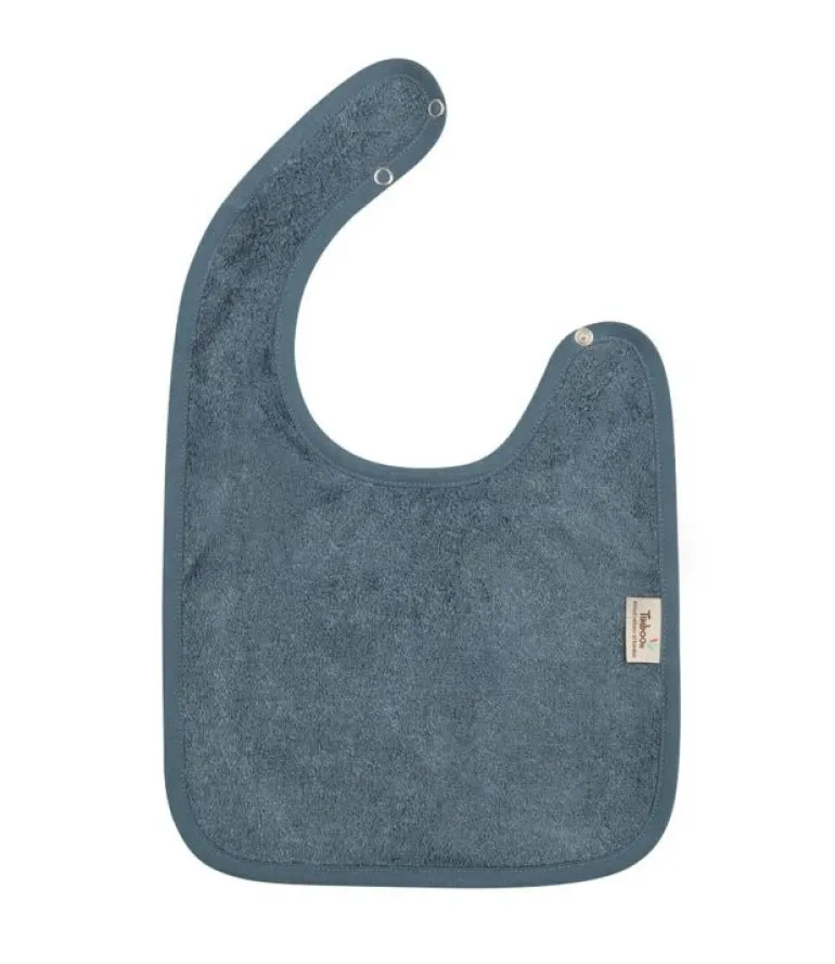 Bavoir grand avec Pressions 26x38 cm Marin