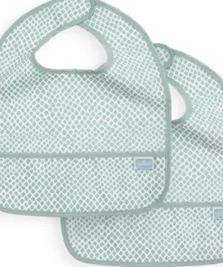Bavoir imperméable Soft Green (2 pièces)
