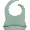 Bavoir Silicone Ash Green