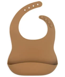 Bavoir Silicone Caramel