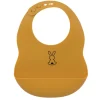 Bavoir Silicone Ochre