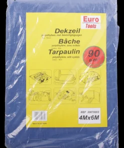 Bâche 4x6m 90g bleu