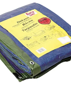 Bâche 4x6m 140g vert/bleu