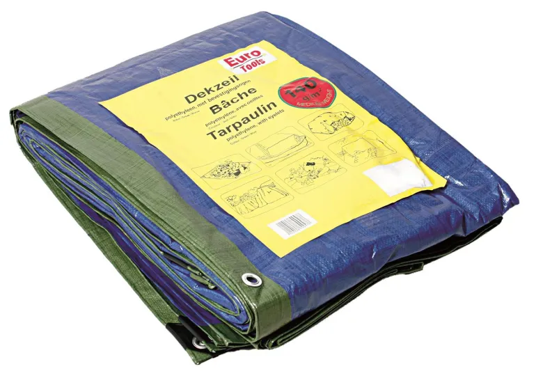 Bâche 2x3m 140g vert/bleu