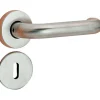 Bequille avec rosace en entree inox
