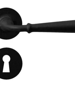 Bequille avec rosace et entree fer noir