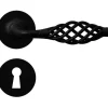Bequille avec rosace et entree fer noir