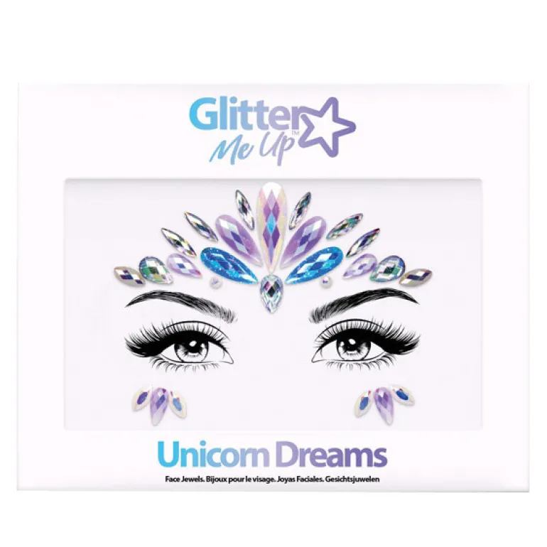 Bijoux de visage Rêves de Licorne - Multicolore