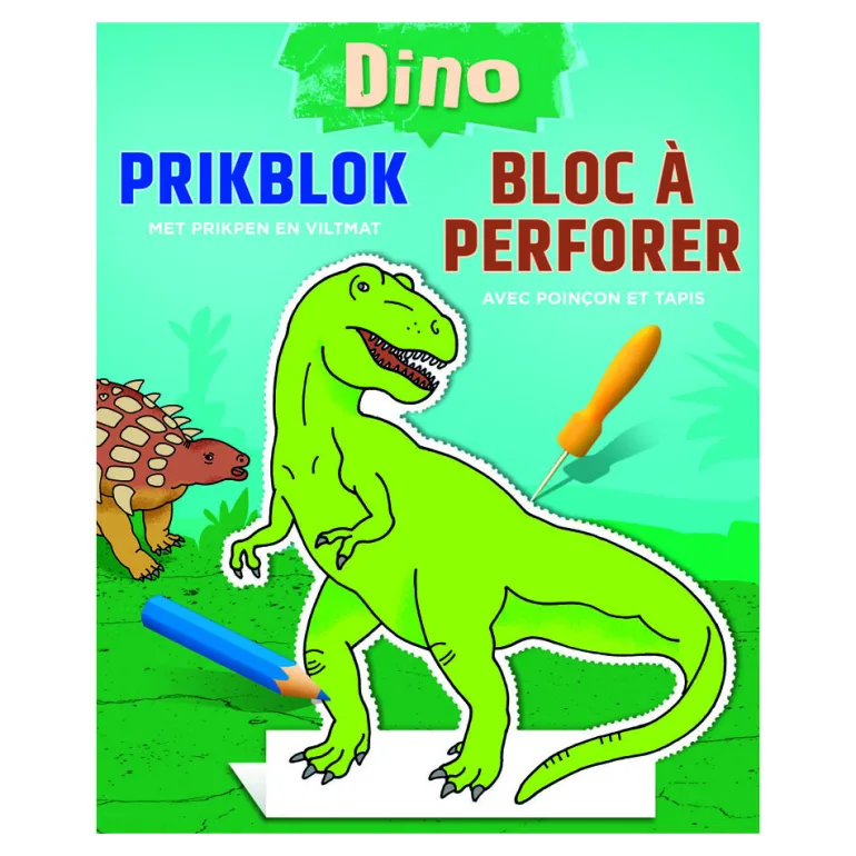 Bloc à perforer dino