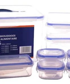 Boîte provision transparent 15 pièces