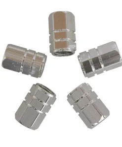 Bouche valve piston argent 5 pièces