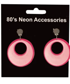 Boucles d'Oreilles Fluo Fuchsia