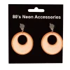 Boucles d'Oreilles Fluo Orange