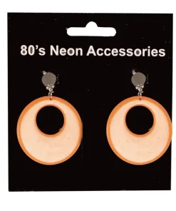 Boucles d'Oreilles Fluo Orange