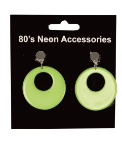 Boucles d'Oreilles Fluo Vert