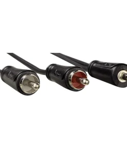 Cable audio 3,5 mm jack -2 cinch stereo 0,75 m 1 star