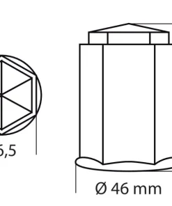 Cache Ecrous ABS 33mm