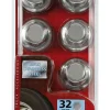 Cache Ecrous RVS x10 32mm