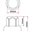 Cache Ecrous RVS x10 33mm