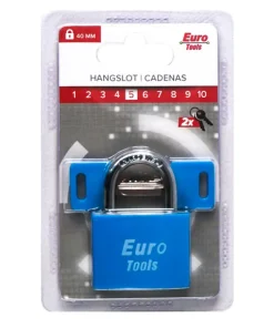 Cadenas 40 mm bleu + 2 clés