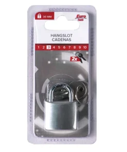 Cadenas 30 mm gris + 2 clés