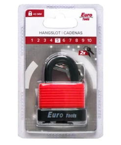 Cadenas 40 mm rouge + 2 clés