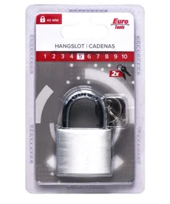 CADENAS ALU 40MM GRIS + 2 CLÉS