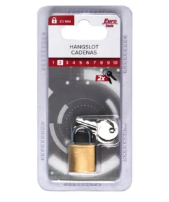 Cadenas laiton 20 mm + 2 clés