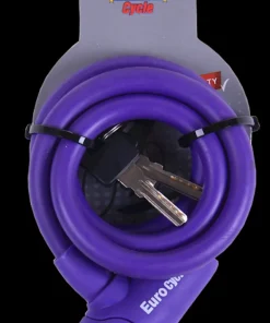 Cadenas silicone avec clé mauve 12 x 1000
