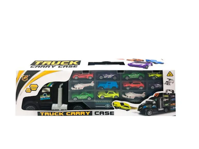 Camion avec 12 voitures